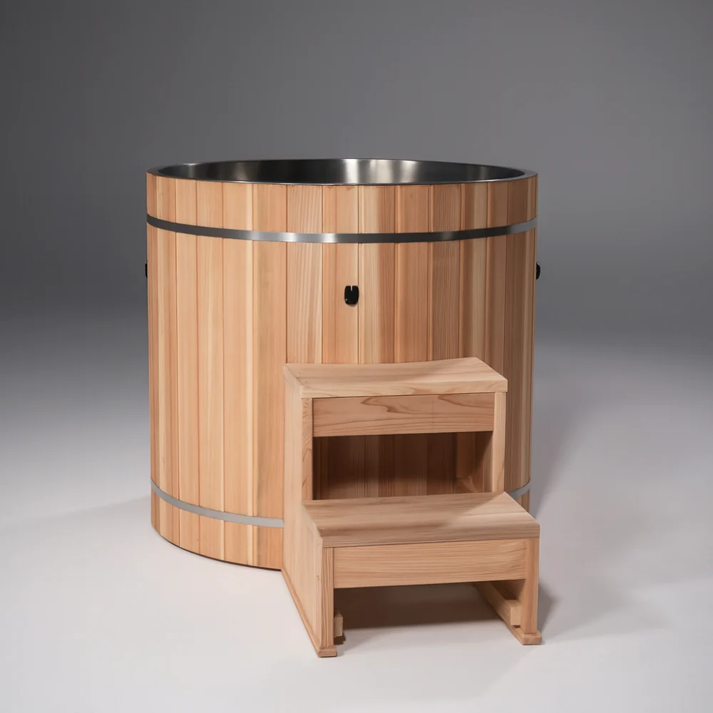 Cedar Barrel Cold Plunge + Solis Traditional Sauna (6) - Image 5